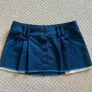 Y2K BDG Navy Cargo Mini Skirt with Pockets